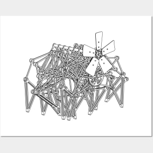 Mechanical Gear Machine Strandbeest Posters and Art